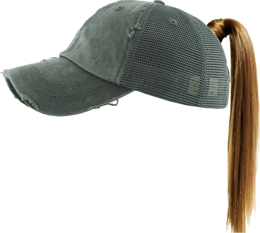 Ponytail Mesh Back Cap