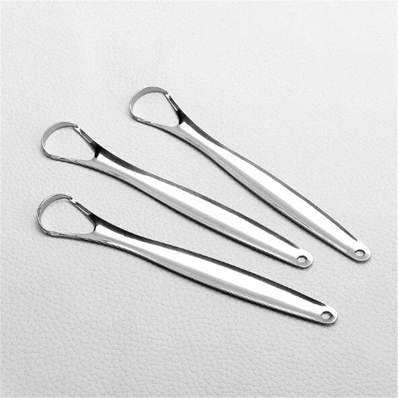 Portable Stainless Steel Water Drop Tongue Scraper Cleane Tongue Scraper Cleane
