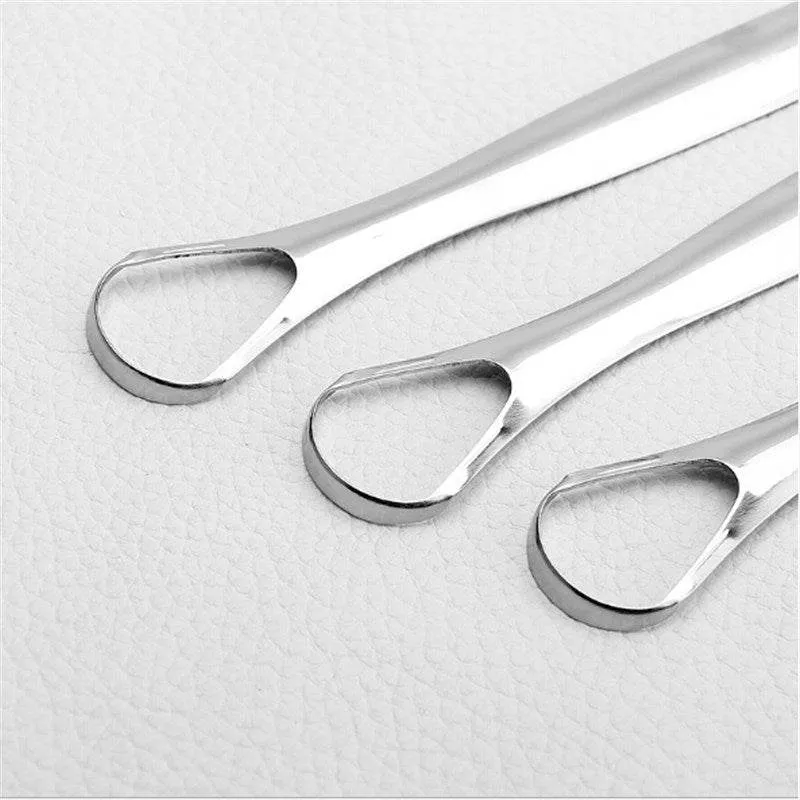 Portable Stainless Steel Water Drop Tongue Scraper Cleane Tongue Scraper Cleane