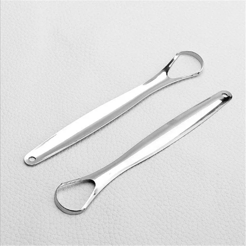 Portable Stainless Steel Water Drop Tongue Scraper Cleane Tongue Scraper Cleane