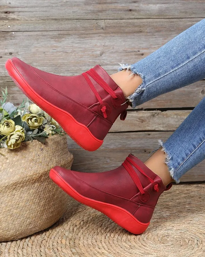 PREMIUM SOFT UNISEX ORTHO VEGAN LEATHER BOOTS