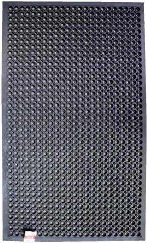 Pro-Kitchen - Black Rubber Anti.Fatigue Mat - 36"x60"
