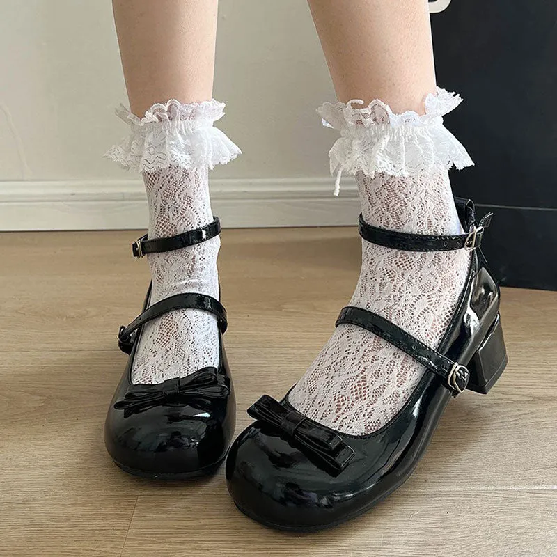 Retro Bow Shoes