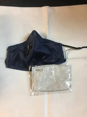 Reusable Fabric Mask included 1 KN95 Filter and Valve