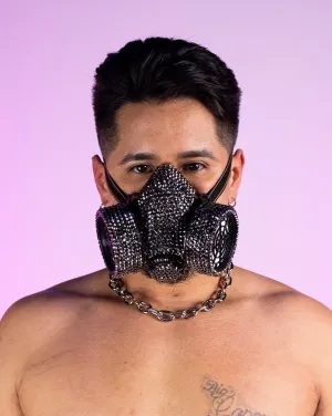 Rhinestone Gas Mask