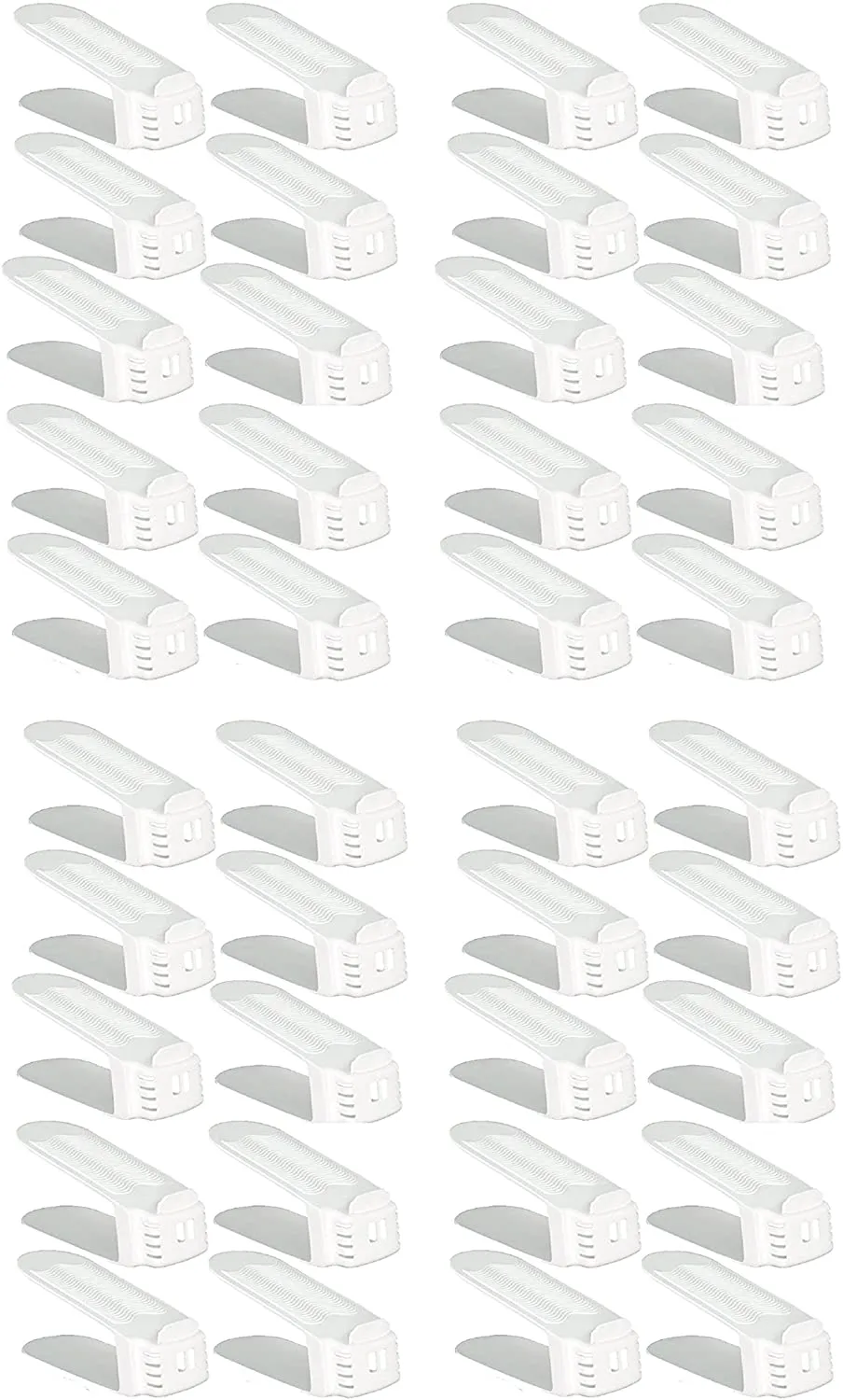 Shoe Slotz Space-Saving Storage Units in Ivory | As Seen on TV | No Assembly Required | Limited Edition Price Club Value Pack, 20 Piece Set