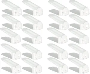 Shoe Slotz Space-Saving Storage Units in Ivory | As Seen on TV | No Assembly Required | Limited Edition Price Club Value Pack, 20 Piece Set