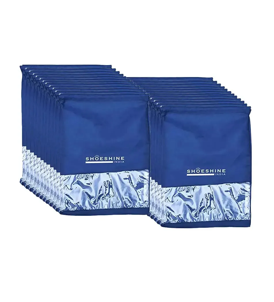 SHOESHINE Shoe Bags (Pack of 6) Travel Shoe Pouch - White Heart