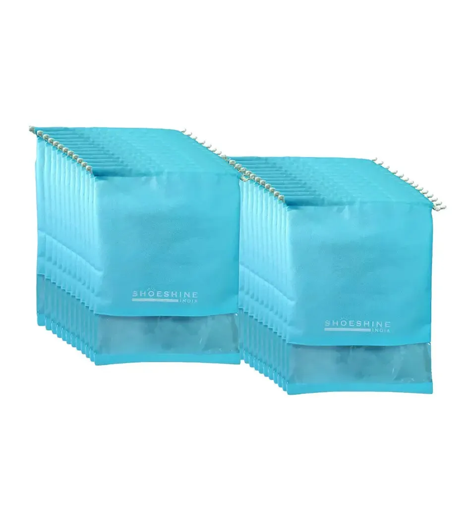 SHOESHINE Shoe Bags (Pack of 6) Travel Shoe Pouch - White Heart