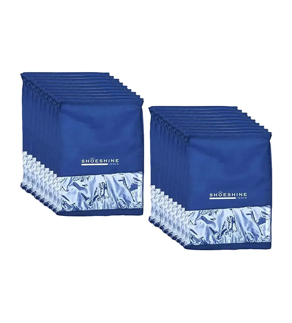 SHOESHINE Shoe Bags (Pack of 6) Travel Shoe Pouch - White Heart