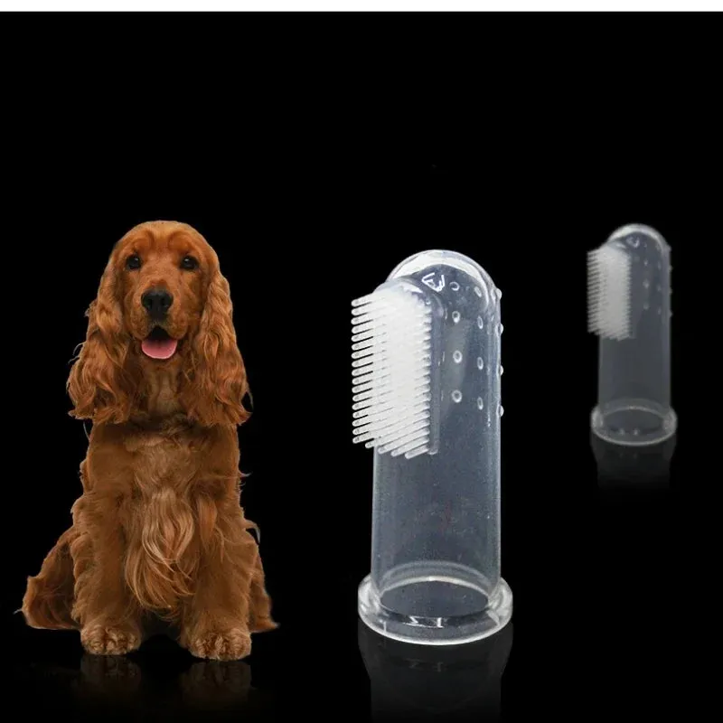 Silicone Clear Pet Finger Toothbrush