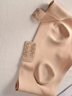 Silky Bustier Bra for Women - Elegant Seamless, Anti-Slip, No Underwire, Front Closure