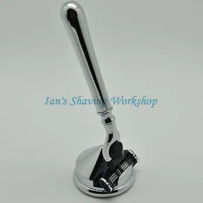 Solid Chrome Metal Anti Slip Razor Holder