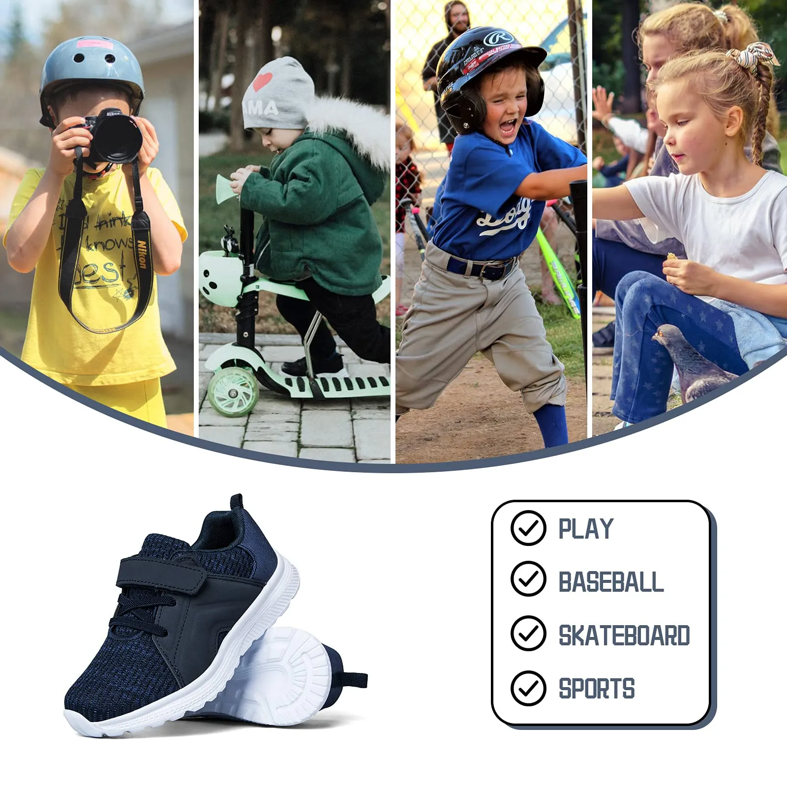 Solid Lace-up Mesh Breathable Tennis Sneakers
