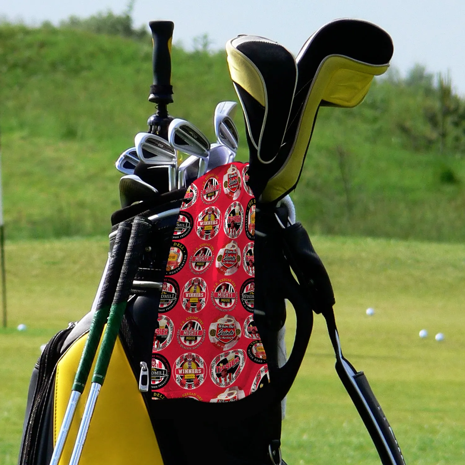 Soton - Football Legends - Retro Lightweight, Microfibre Golf Towel