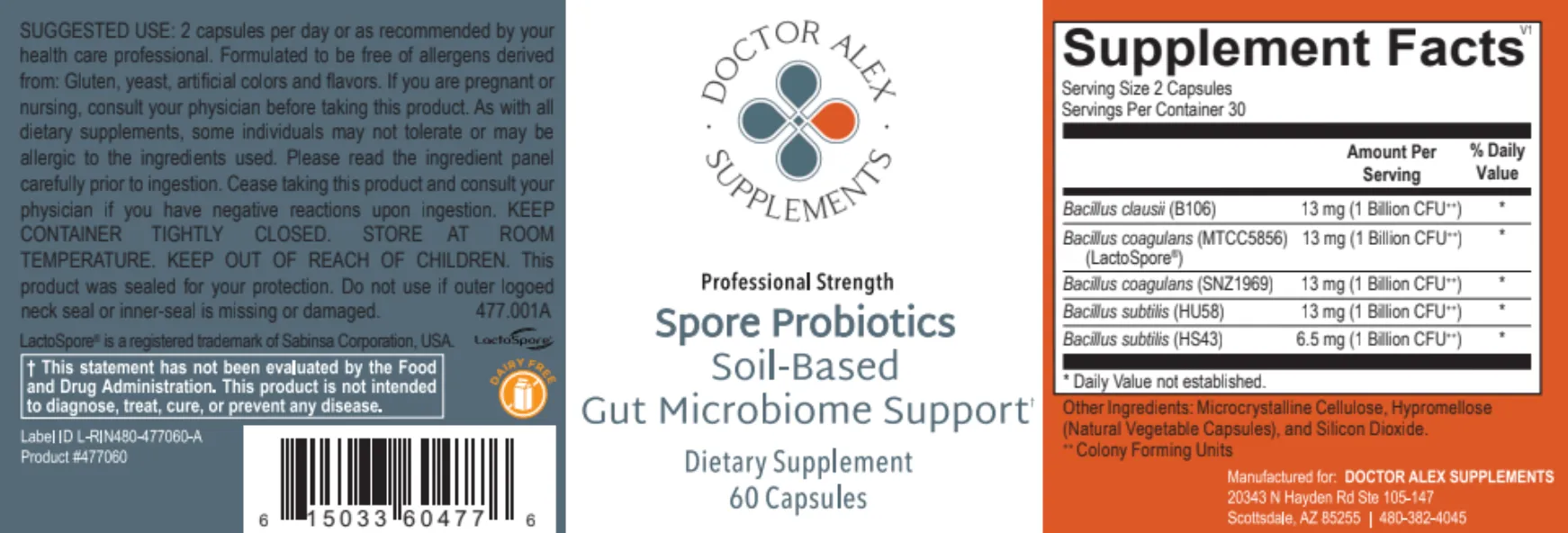 Spore Probiotics - Soil-Based Microbiome Support