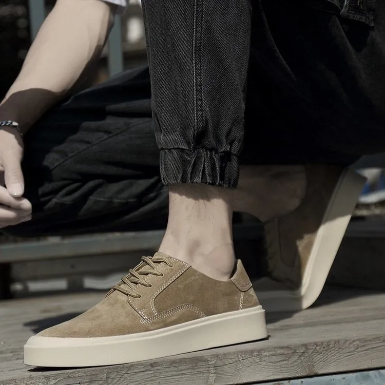 Sports Shoes Round Head Thick Sole Anti Slip Casual Shoes