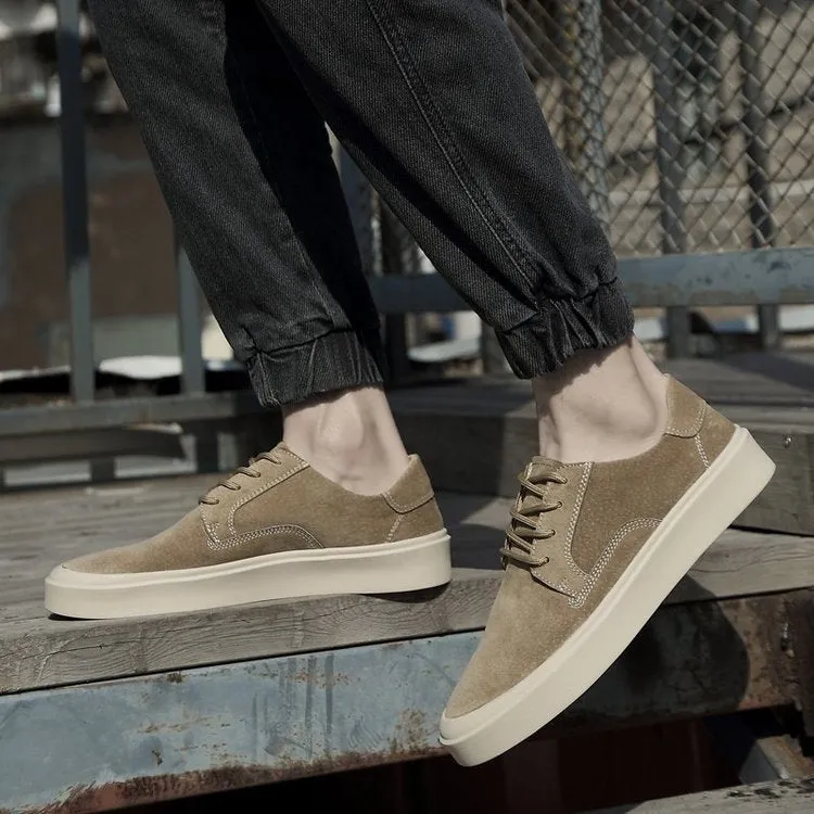 Sports Shoes Round Head Thick Sole Anti Slip Casual Shoes