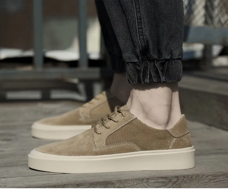 Sports Shoes Round Head Thick Sole Anti Slip Casual Shoes