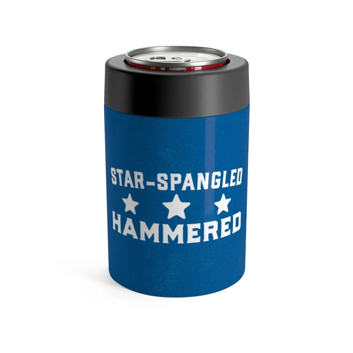 Star Spangled Hammered Can Cooler