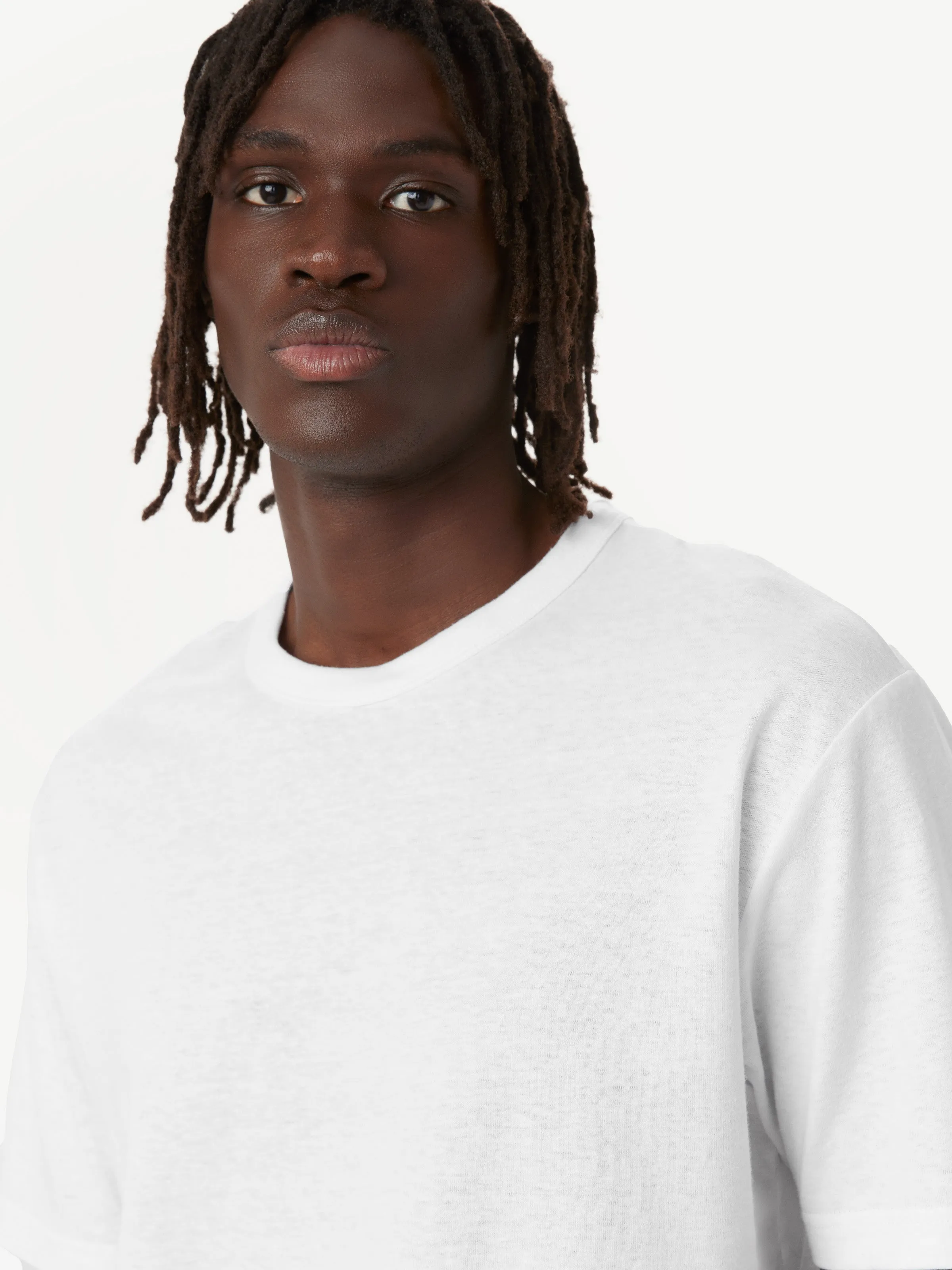 The Relaxed Hemp T-Shirt in White