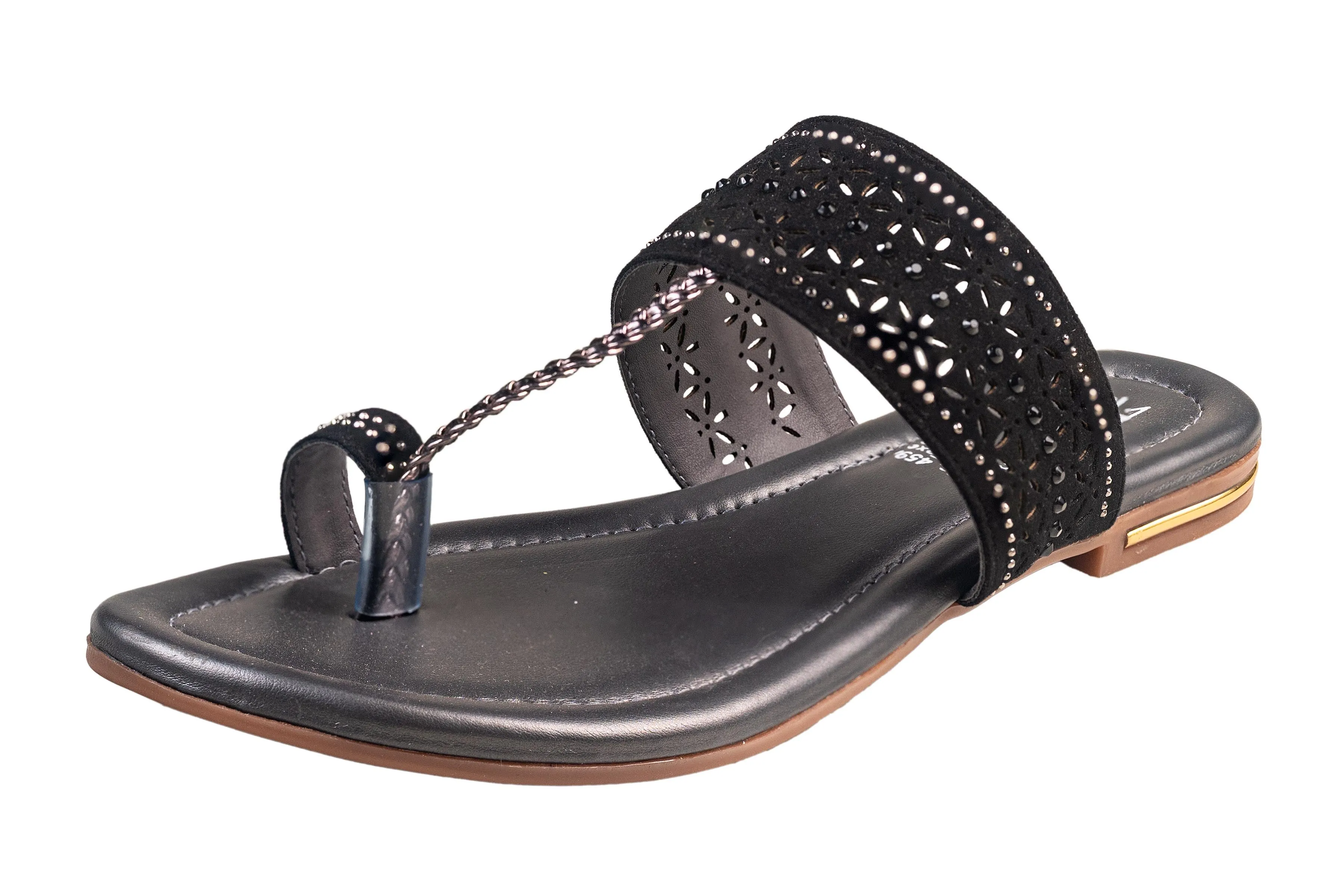 Titas Ladies Black Chappal (Cs C 250102)