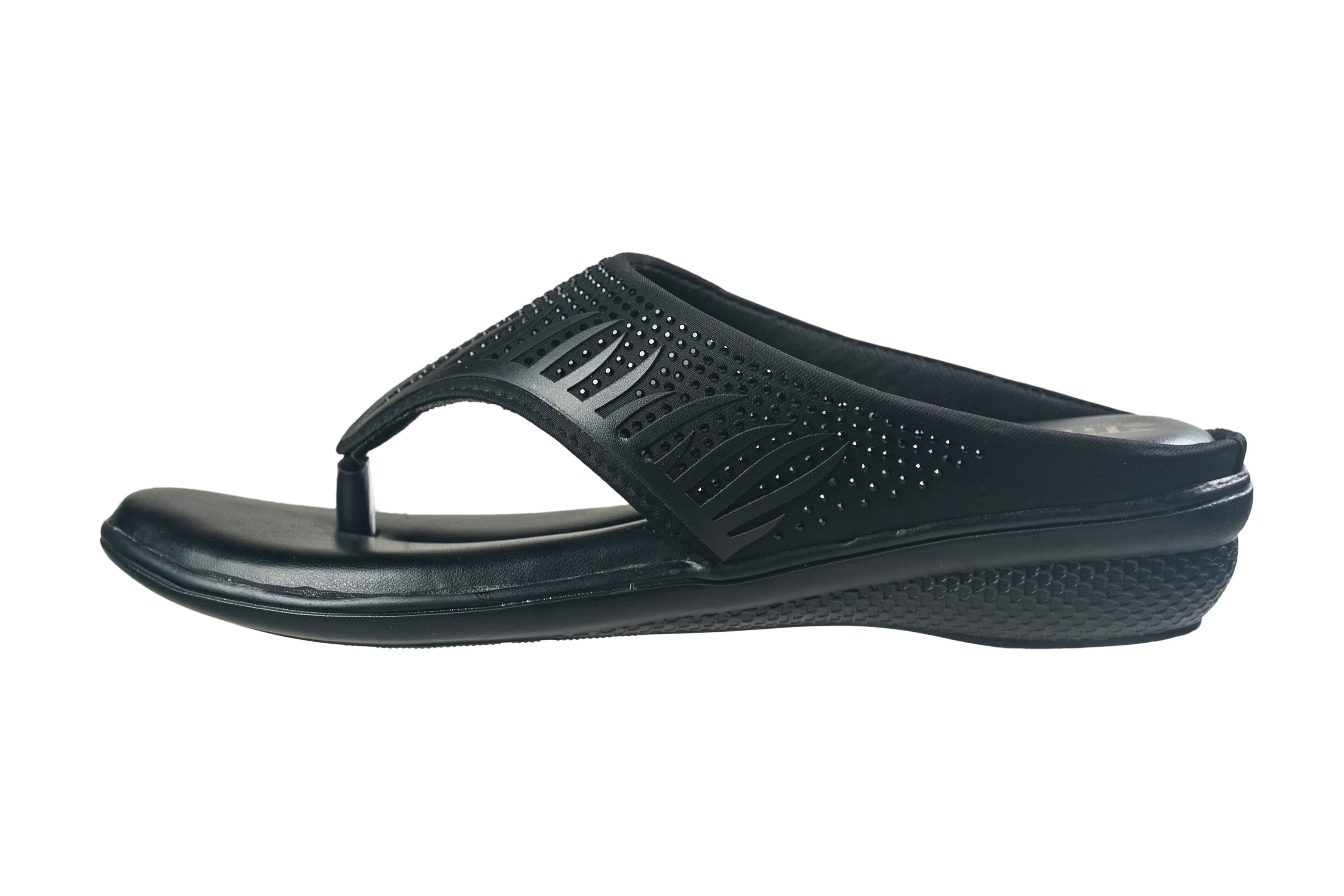 Titas Ladies Black Chappal