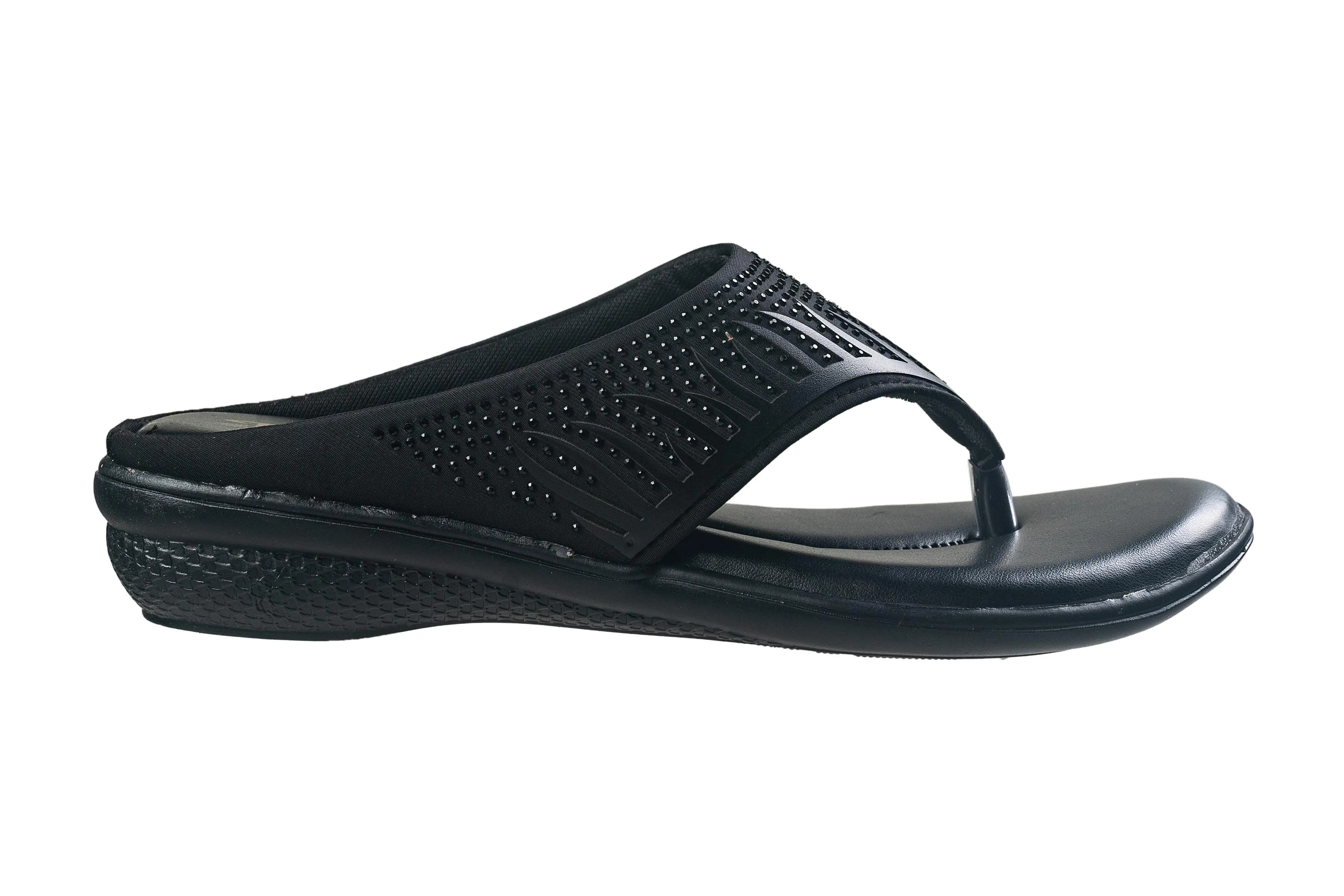 Titas Ladies Black Chappal