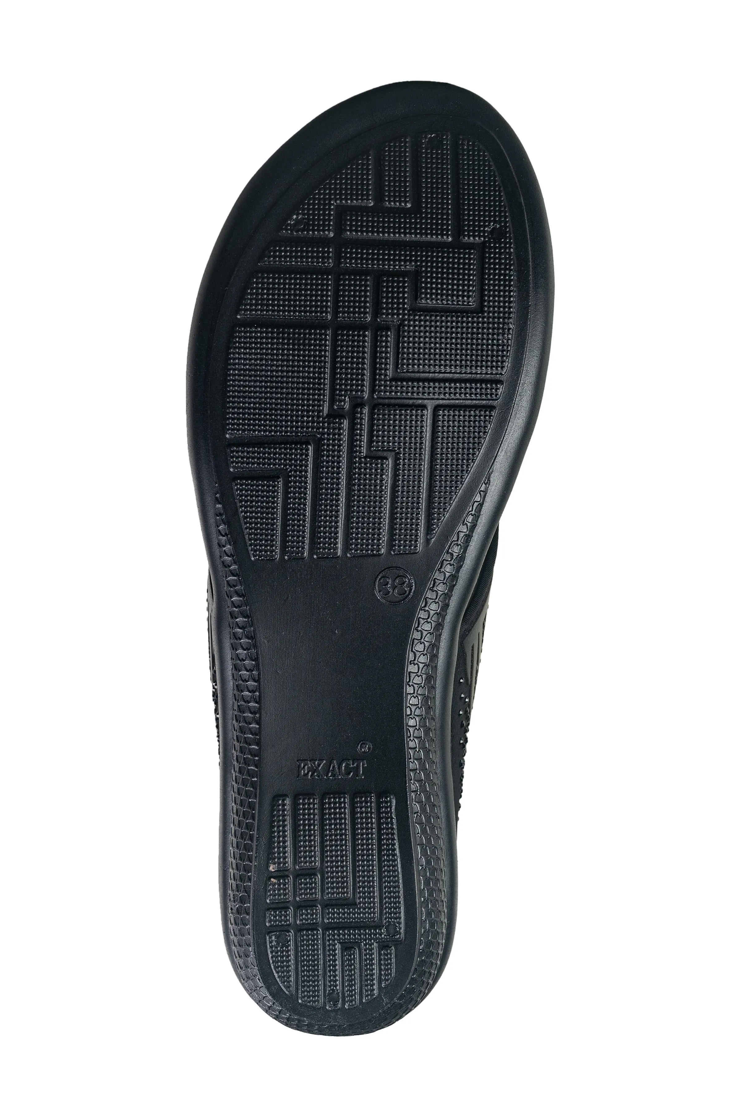 Titas Ladies Black Chappal