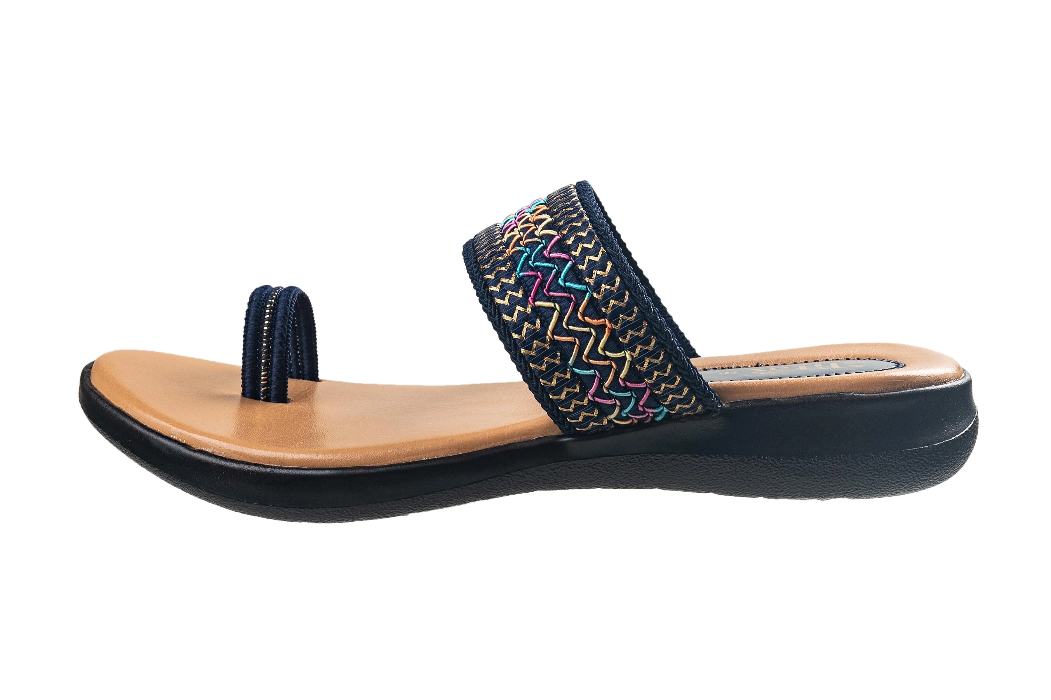 Titas Ladies Black Chappal