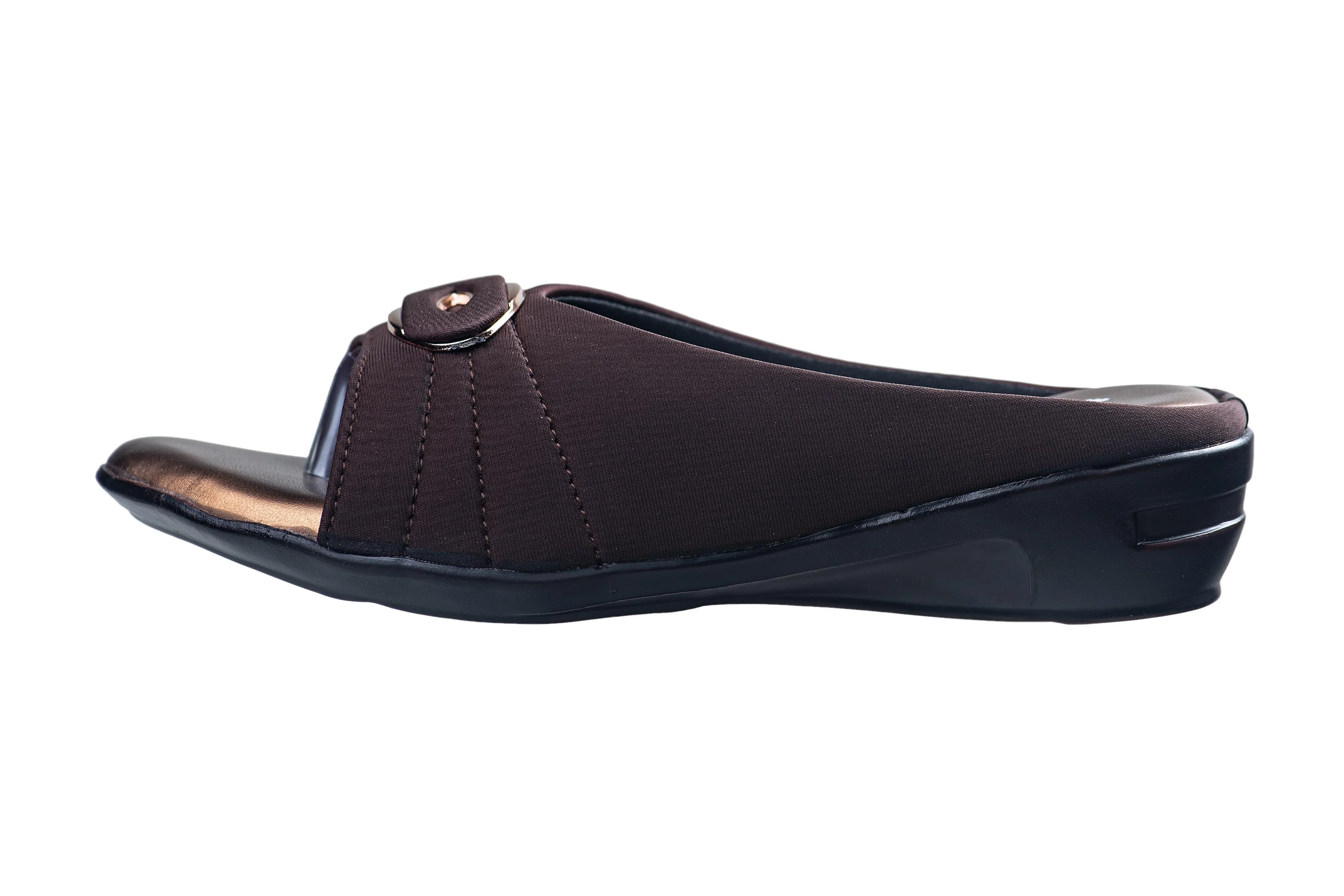 Titas Ladies Brown Chappal