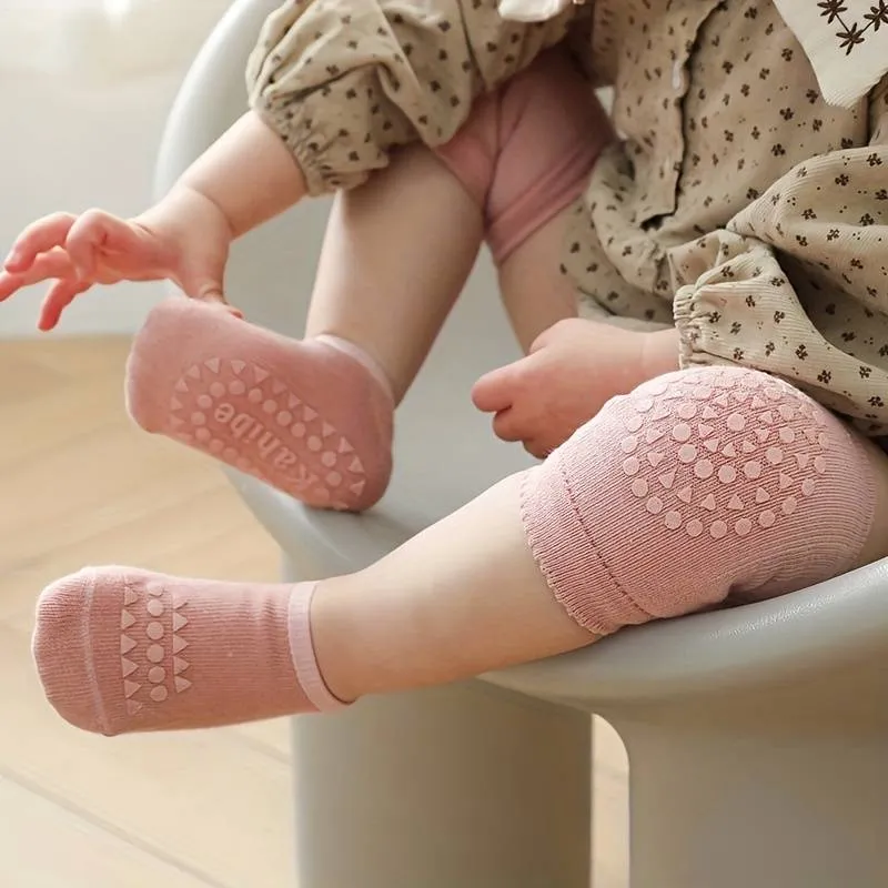 Toddler Anti-Slip Socks & Crawling Knee Pads