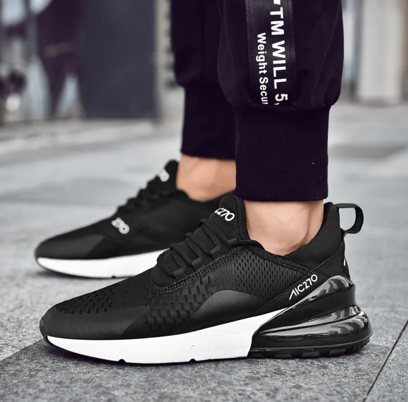 Trend flying woven flying line breathable sports casual shoes