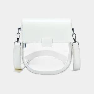 U-Shaped Clear Crossbody Bag