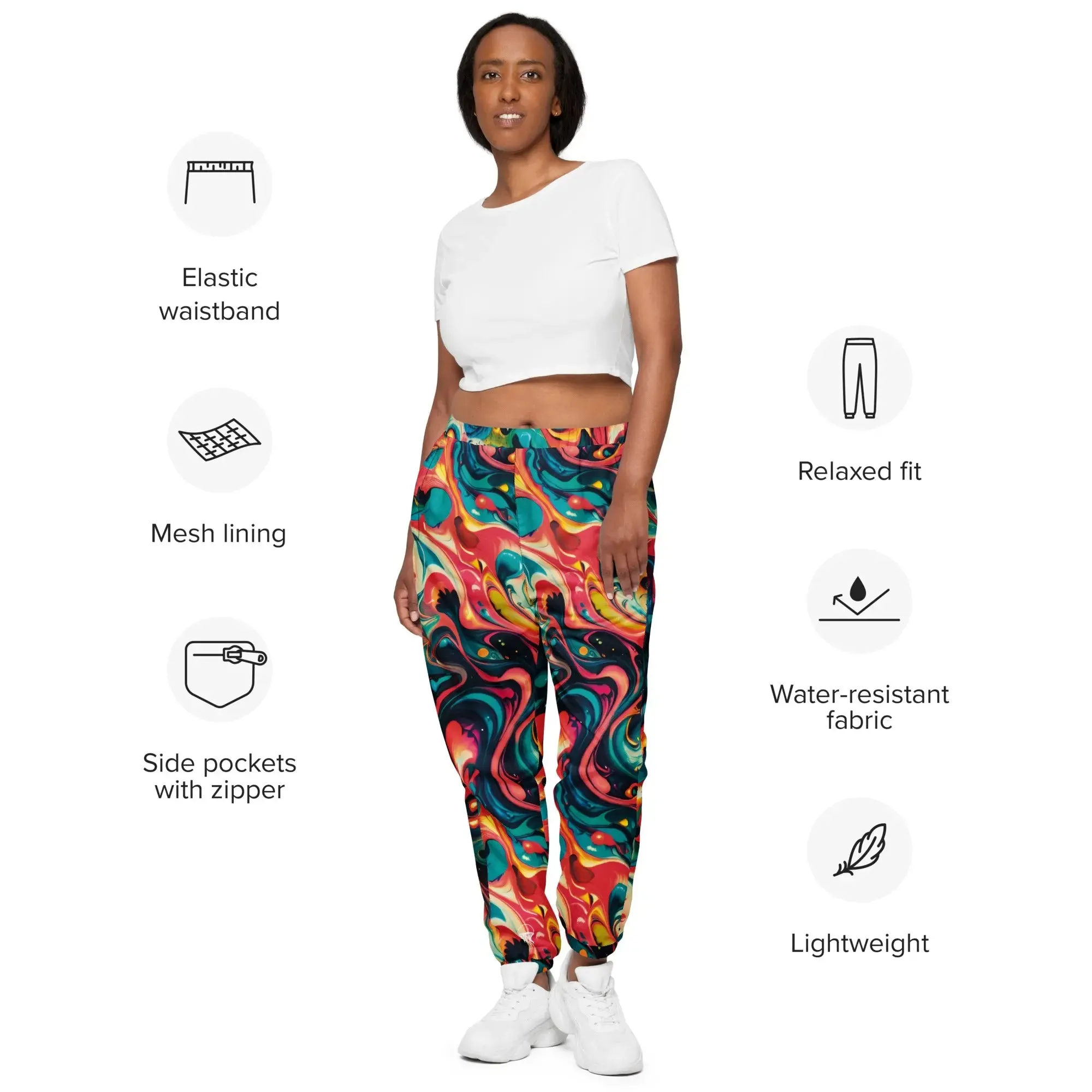 Unisex track pants - Celestial Splash