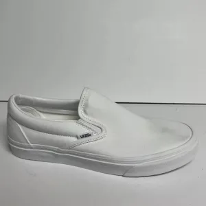 VANS Mens Classic Slip On Sneaker White Size 9.5 M