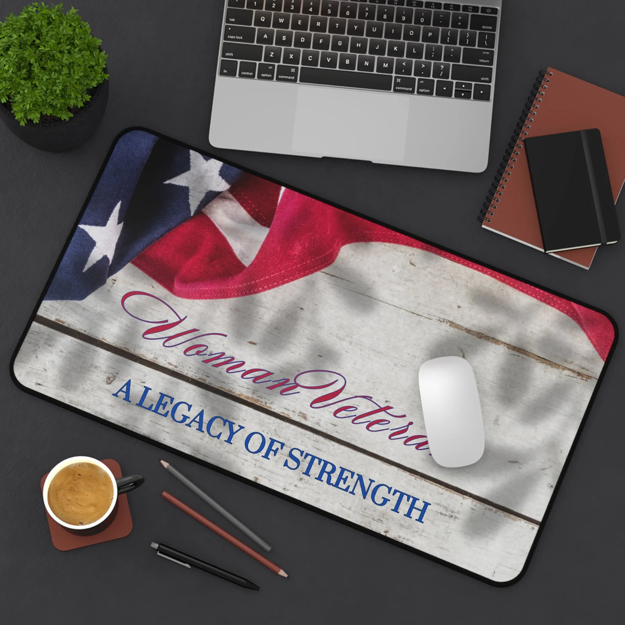 Woman Veteran Desk Mat
