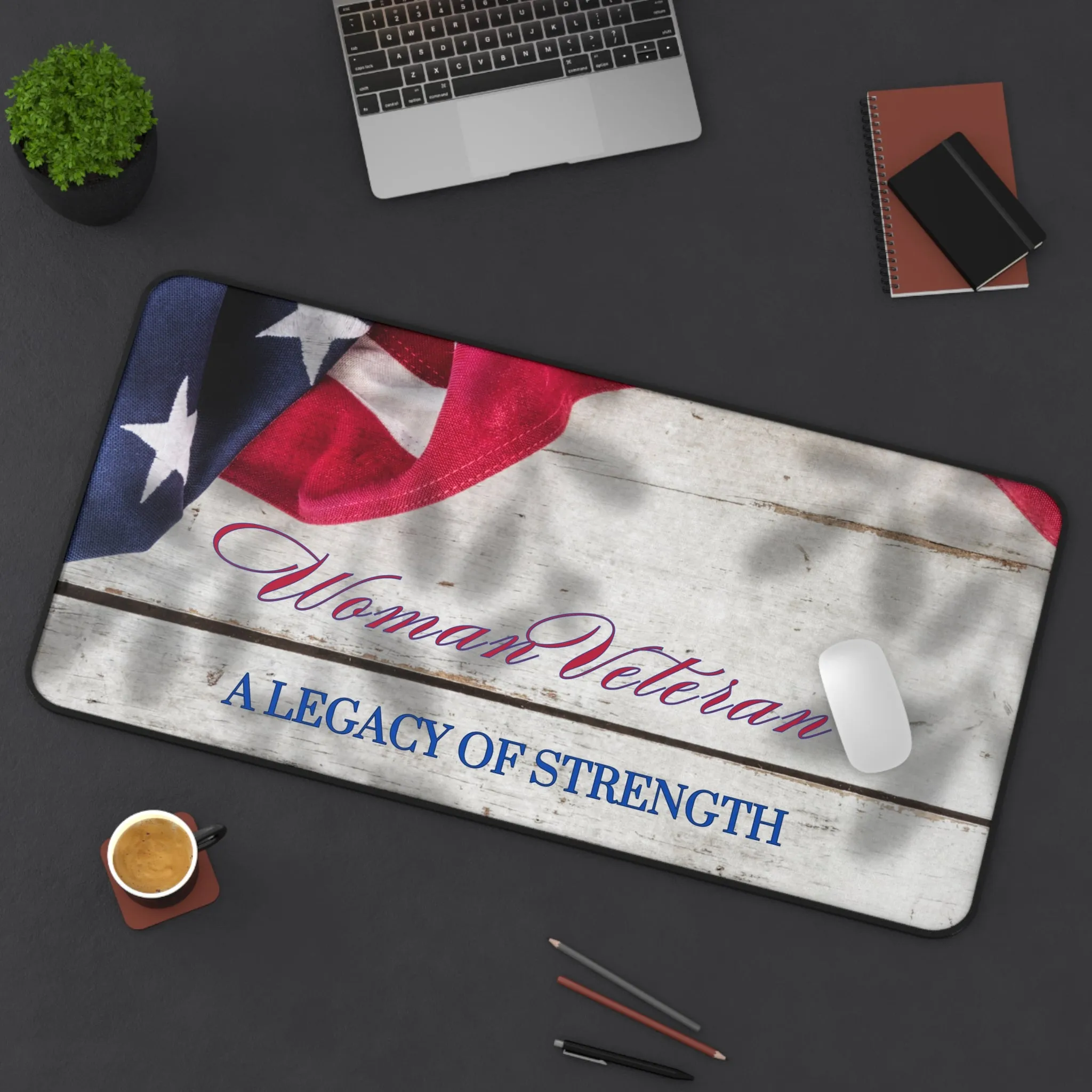 Woman Veteran Desk Mat