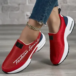 Women's Breathable Mesh Slip-On Sneakers