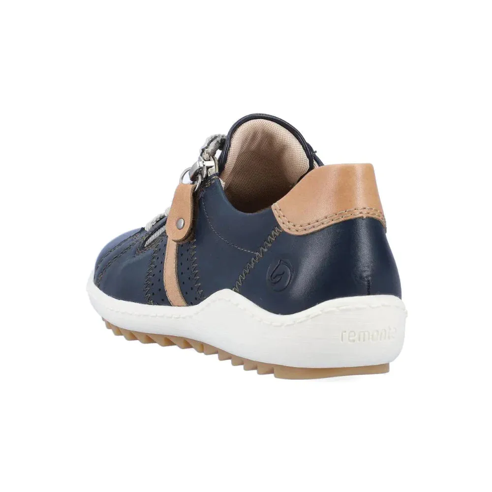Women's Remonte by Rieker LIV Sneaker - Atlantis/Bisquit/Pazifik