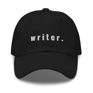 writer. Ballcap