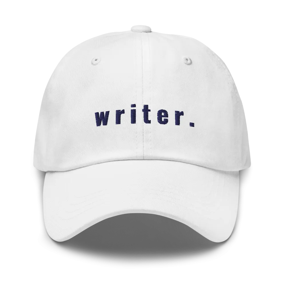 writer. Ballcap