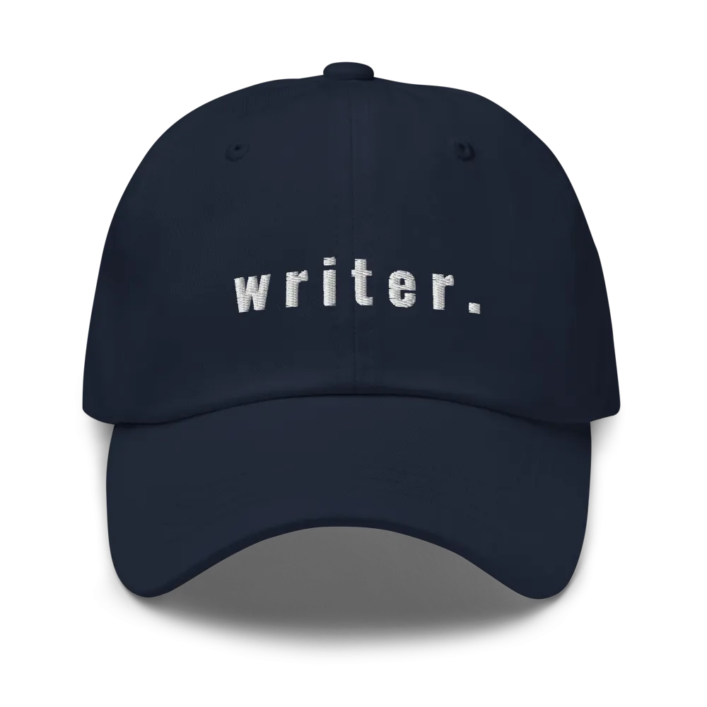 writer. Ballcap