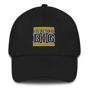 Yellow and White Dream Big Lifestyle Dad Hat (assorted colors)